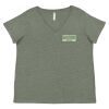 Curvy Collection Women's Fine Jersey V-Neck Tee Thumbnail