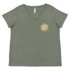 Curvy Collection Women's Fine Jersey V-Neck Tee Thumbnail