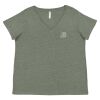 Curvy Collection Women's Fine Jersey V-Neck Tee Thumbnail