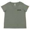 Curvy Collection Women's Fine Jersey V-Neck Tee Thumbnail