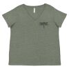 Curvy Collection Women's Fine Jersey V-Neck Tee Thumbnail