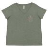 Curvy Collection Women's Fine Jersey V-Neck Tee Thumbnail
