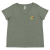 Curvy Collection Women's Fine Jersey V-Neck Tee Thumbnail