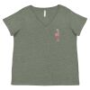 Curvy Collection Women's Fine Jersey V-Neck Tee Thumbnail
