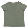 Curvy Collection Women's Fine Jersey V-Neck Tee Thumbnail