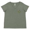 Curvy Collection Women's Fine Jersey V-Neck Tee Thumbnail