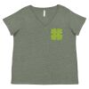 Curvy Collection Women's Fine Jersey V-Neck Tee Thumbnail
