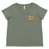 Curvy Collection Women's Fine Jersey V-Neck Tee Thumbnail