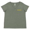 Curvy Collection Women's Fine Jersey V-Neck Tee Thumbnail