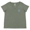 Curvy Collection Women's Fine Jersey V-Neck Tee Thumbnail