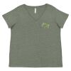 Curvy Collection Women's Fine Jersey V-Neck Tee Thumbnail