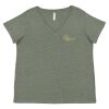 Curvy Collection Women's Fine Jersey V-Neck Tee Thumbnail