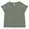 Curvy Collection Women's Fine Jersey V-Neck Tee Thumbnail