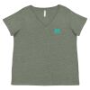 Curvy Collection Women's Fine Jersey V-Neck Tee Thumbnail