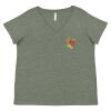 Curvy Collection Women's Fine Jersey V-Neck Tee Thumbnail
