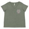 Curvy Collection Women's Fine Jersey V-Neck Tee Thumbnail