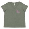 Curvy Collection Women's Fine Jersey V-Neck Tee Thumbnail