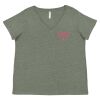 Curvy Collection Women's Fine Jersey V-Neck Tee Thumbnail