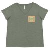 Curvy Collection Women's Fine Jersey V-Neck Tee Thumbnail