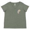 Curvy Collection Women's Fine Jersey V-Neck Tee Thumbnail