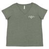 Curvy Collection Women's Fine Jersey V-Neck Tee Thumbnail