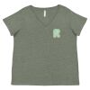 Curvy Collection Women's Fine Jersey V-Neck Tee Thumbnail