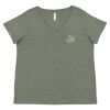 Curvy Collection Women's Fine Jersey V-Neck Tee Thumbnail