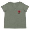 Curvy Collection Women's Fine Jersey V-Neck Tee Thumbnail