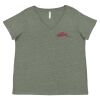 Curvy Collection Women's Fine Jersey V-Neck Tee Thumbnail