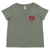 Curvy Collection Women's Fine Jersey V-Neck Tee Thumbnail