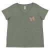 Curvy Collection Women's Fine Jersey V-Neck Tee Thumbnail