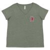 Curvy Collection Women's Fine Jersey V-Neck Tee Thumbnail