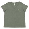 Curvy Collection Women's Fine Jersey V-Neck Tee Thumbnail