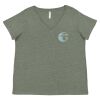 Curvy Collection Women's Fine Jersey V-Neck Tee Thumbnail