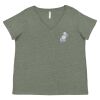 Curvy Collection Women's Fine Jersey V-Neck Tee Thumbnail