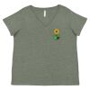 Curvy Collection Women's Fine Jersey V-Neck Tee Thumbnail