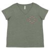 Curvy Collection Women's Fine Jersey V-Neck Tee Thumbnail