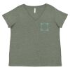 Curvy Collection Women's Fine Jersey V-Neck Tee Thumbnail