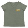 Curvy Collection Women's Fine Jersey V-Neck Tee Thumbnail