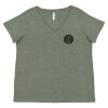Curvy Collection Women's Fine Jersey V-Neck Tee Thumbnail