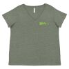 Curvy Collection Women's Fine Jersey V-Neck Tee Thumbnail