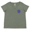 Curvy Collection Women's Fine Jersey V-Neck Tee Thumbnail