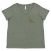 Curvy Collection Women's Fine Jersey V-Neck Tee Thumbnail