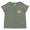 Curvy Collection Women's Fine Jersey V-Neck Tee Thumbnail