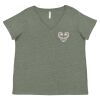 Curvy Collection Women's Fine Jersey V-Neck Tee Thumbnail