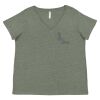 Curvy Collection Women's Fine Jersey V-Neck Tee Thumbnail