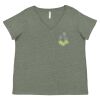 Curvy Collection Women's Fine Jersey V-Neck Tee Thumbnail