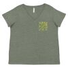 Curvy Collection Women's Fine Jersey V-Neck Tee Thumbnail