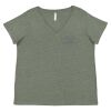 Curvy Collection Women's Fine Jersey V-Neck Tee Thumbnail