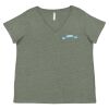 Curvy Collection Women's Fine Jersey V-Neck Tee Thumbnail